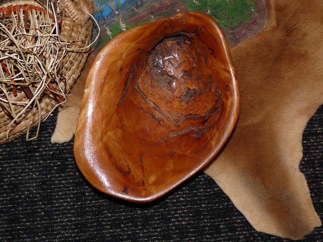 Angophora bowl made in traditional Koori method by Pamela Young